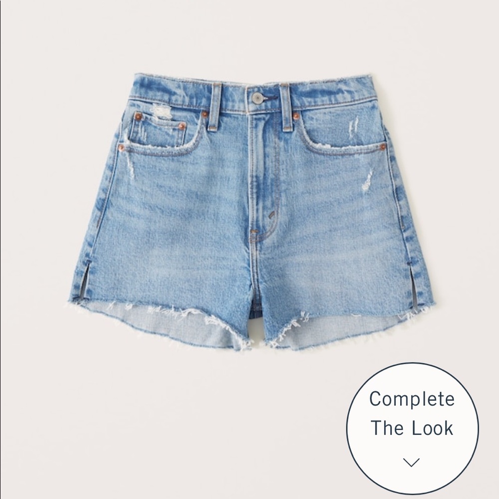 Abercrombie High Rise Mom Shorts